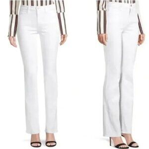 FRAME Le Mini Boot Mid-Rise Slim Boot Jeans in White - 27